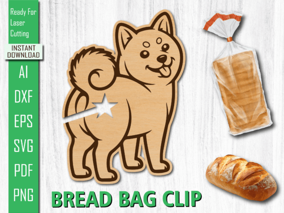Cute Happy Dog Laser Cut Bread Clip SVG Review