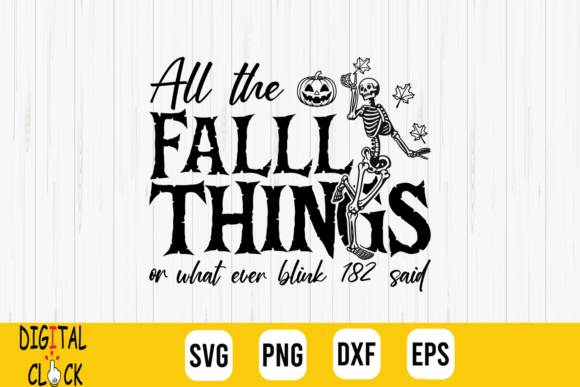 Fall Vibes with All the Fall Things Halloween Skeleton