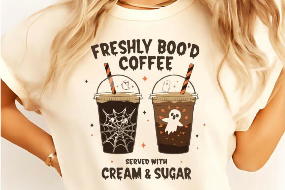 Freshly Boo’d Coffee Halloween T-Shirt Design Review
