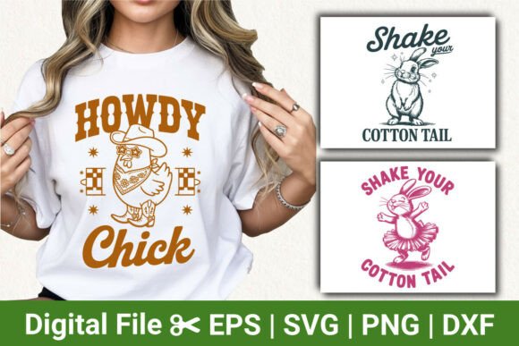 Funny Easter Animal Bundle Howdy Chick