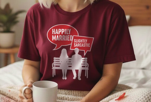 Happily Married Slightly Sarcastic Tee