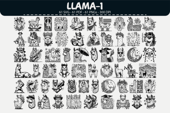 Llama Clipart Bundle – 61 Designs Review