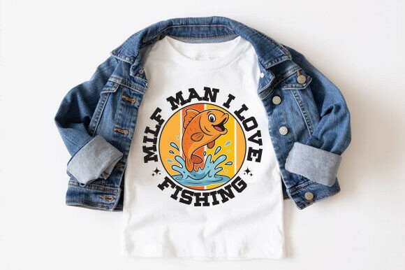 Man I Love Fish PNG: A Humorous Touch for Fishing Apparel