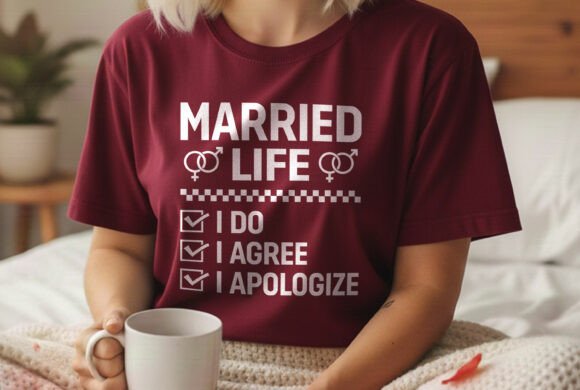Married Life: I Do, Agree, Apologize T-Shirt Design Review