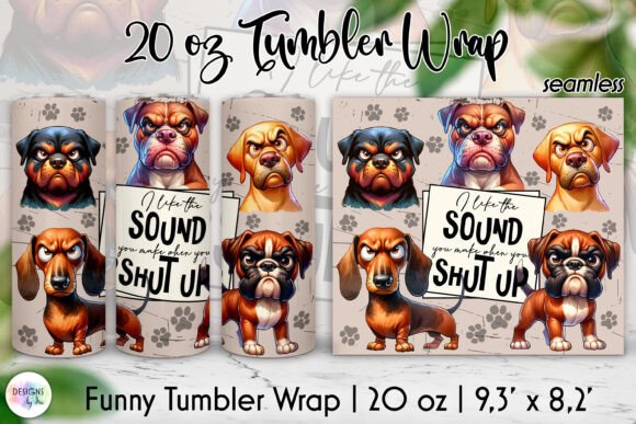 Sarcastic Grumpy Dogs Tumbler Wrap Review for Real Embroidery Projects